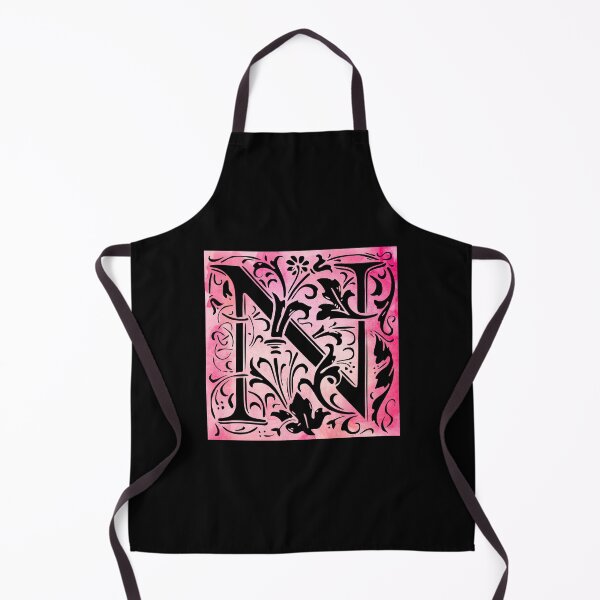 Item preview, The Letter N Pink Watercolor designed and sold by yacine12353.