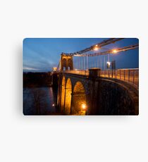 Menai Bridge Dusk Canvas Print