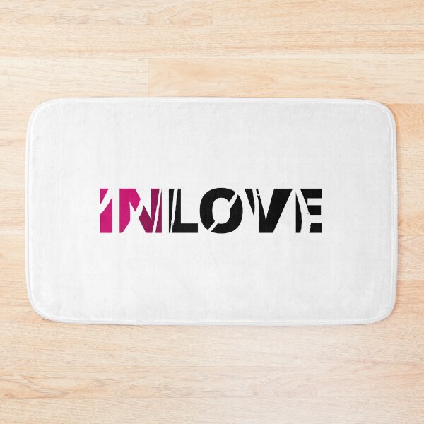 Item preview, IN LOVE ... pink and black designed and sold by GOWILDstyle.