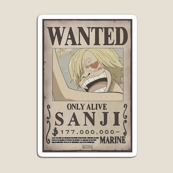 Sanji Wanted Gifts Merchandise Redbubble