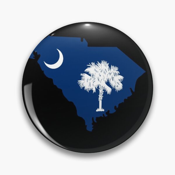 Item preview, South carolina map with state flag designed and sold by okunicka.