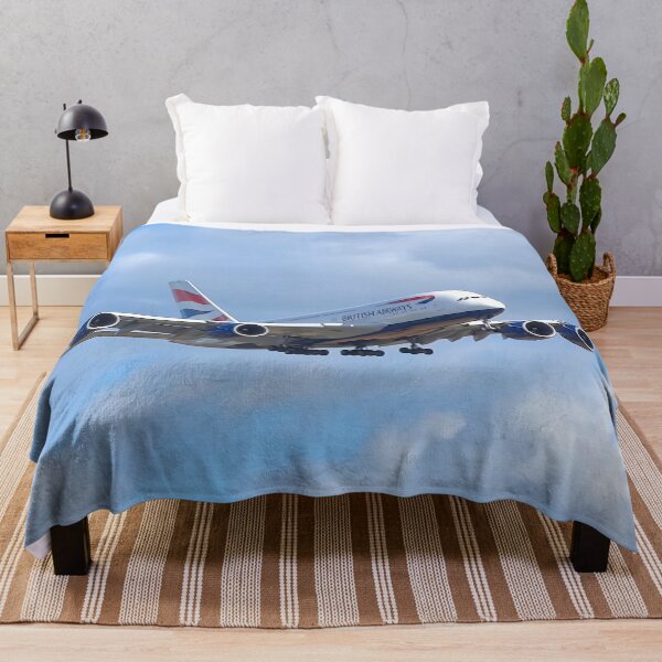 Airbus A380-841 Throw Blanket