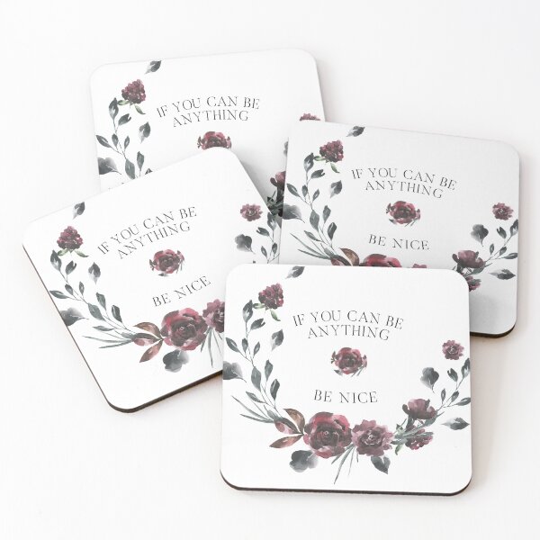 Artikelvorschau, Sei nett, sei alles sei nett, süßes Design, Blumen, entworfen und verkauft von Family3ByBTM.