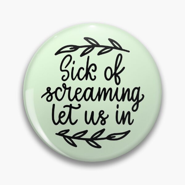 Item preview, Sick of screaming designed and sold by letterbrighter.
