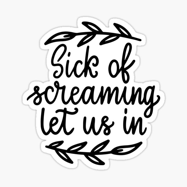 Afraid The Neighbourhood Lyrics Sticker for Sale by Kevlarjhaney