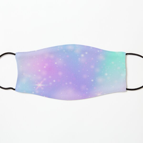 Aqua Blue & Lavender Purple Glitter Kids Mask