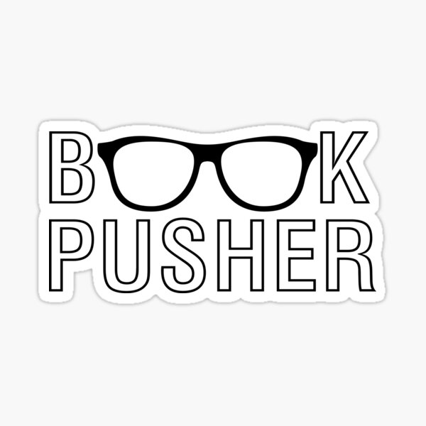 Book Pusher Sticker
