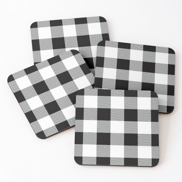 Item preview,  Black and White Buffalo Plaid Large Check Checkered Pattern designed and sold by SqueakyRicardo.