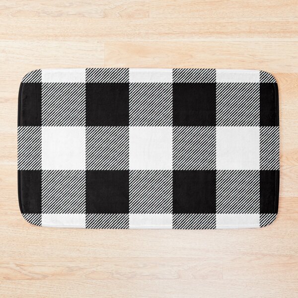 Item preview,  Black and White Buffalo Plaid Large Check Checkered Pattern designed and sold by SqueakyRicardo.