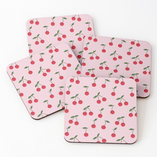 Item preview, cherry berry pattern Red cherries seamless pattern designed and sold by UniqueMw.