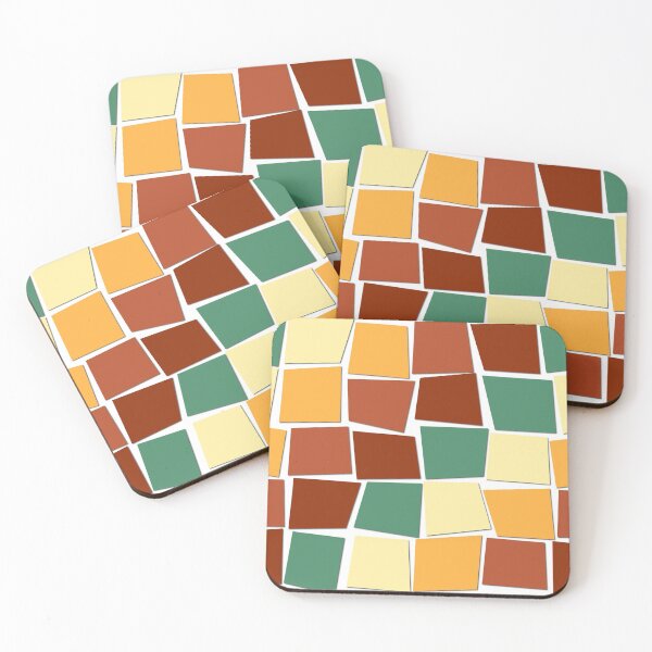 Item preview, abstract squares autumn color  designed and sold by Evgenija-S.
