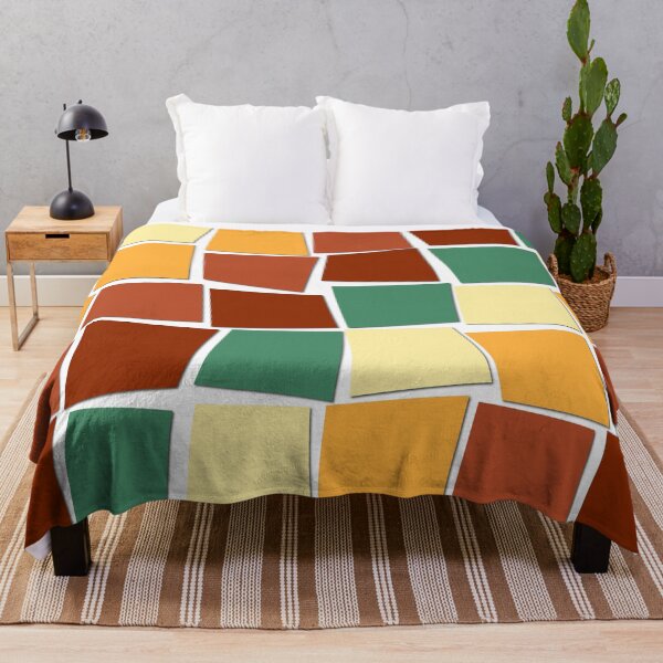 Item preview, abstract squares autumn color designed and sold by Evgenija-S.