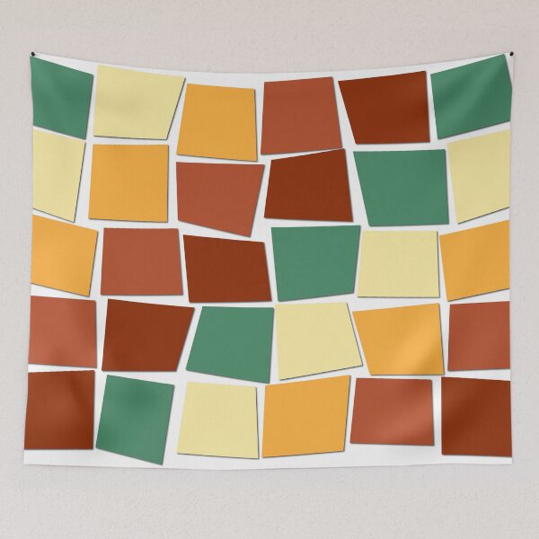 Item preview, abstract squares autumn color  designed and sold by Evgenija-S.