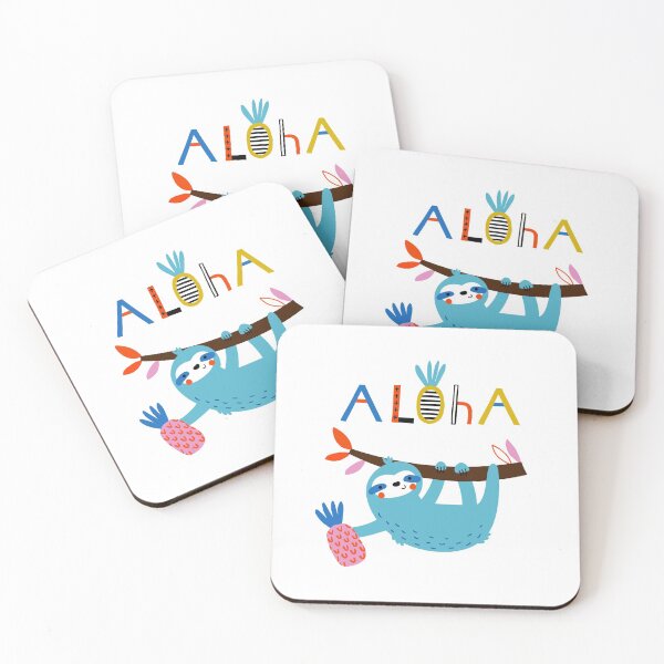 Item preview, Cute Sloth with a Pineapple - Aloha designed and sold by PineappleTee.