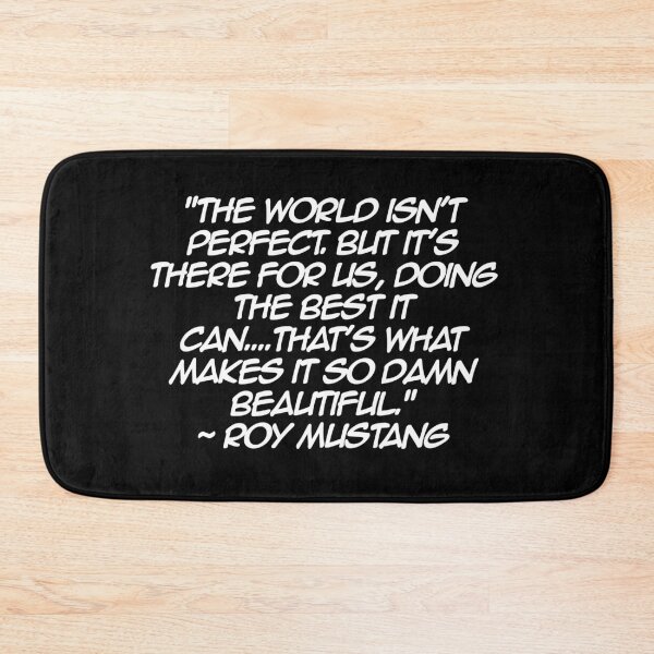 Item preview, Roy Mustang - Quote (White Font) designed and sold by Epicanimequotes.