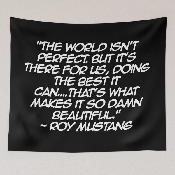 Item preview, Roy Mustang - Quote (White Font) designed and sold by Epicanimequotes.