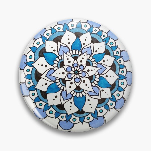 Item preview, Mandala in Blue designed and sold by LilBearArtistry.