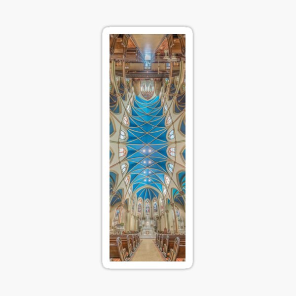 Vertical Churches - Church of St. Monica -St. Elizabeth of Hungary-New York Sticker