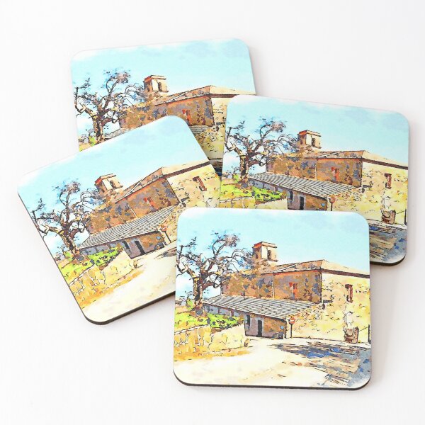 Item preview, Lamppost, olive tree and church of Laureana Cilento designed and sold by Giuseppe Cocco.