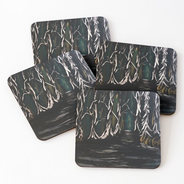 Item preview, Abstract Silver Forest designed and sold by knightingaleArt.