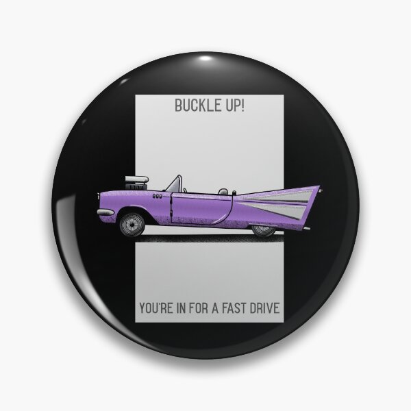 Item preview, Buckle up! You’re in for a fast drive Purple sports car  designed and sold by Got-Ya-Bak.