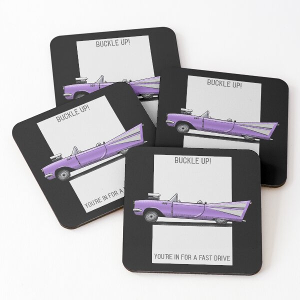 Item preview, Buckle up! You’re in for a fast drive Purple sports car  designed and sold by Got-Ya-Bak.