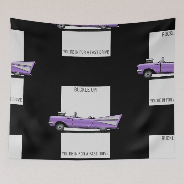 Item preview, Buckle up! You’re in for a fast drive Purple sports car  designed and sold by Got-Ya-Bak.