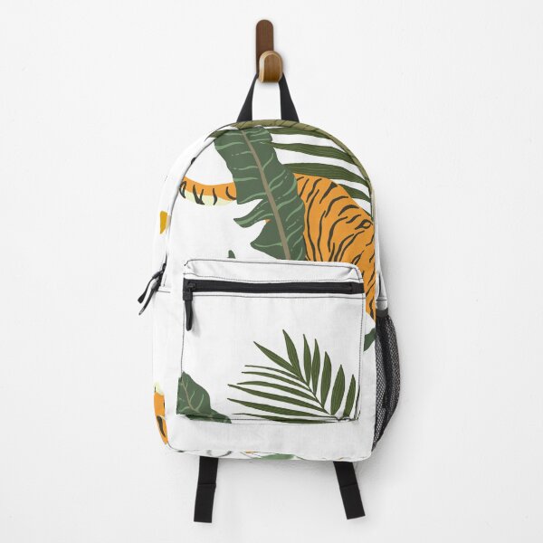 Item preview, Modern Boho Tiger with tropical leaves designed and sold by TriadArtDesign.