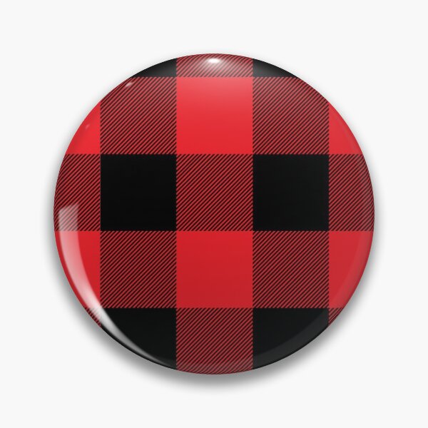 Item preview, Black and Red Buffalo Plaid Large Check Checkered Pattern designed and sold by SqueakyRicardo.