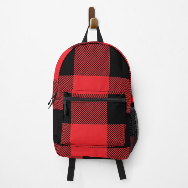 Item preview, Black and Red Buffalo Plaid Large Check Checkered Pattern designed and sold by SqueakyRicardo.