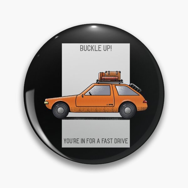 Item preview, Buckle up! You’re in for a fast drive orange  car  designed and sold by Got-Ya-Bak.