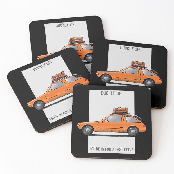 Item preview, Buckle up! You’re in for a fast drive orange  car  designed and sold by Got-Ya-Bak.