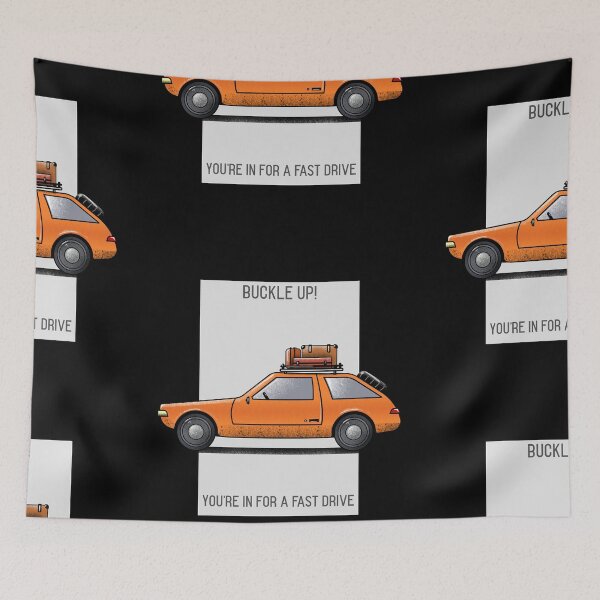 Item preview, Buckle up! You’re in for a fast drive orange  car  designed and sold by Got-Ya-Bak.