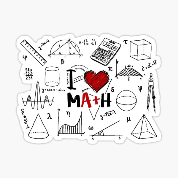 Vista previa del artículo con la obra «amor matematicas», diseñado y vendido por sPalandar.