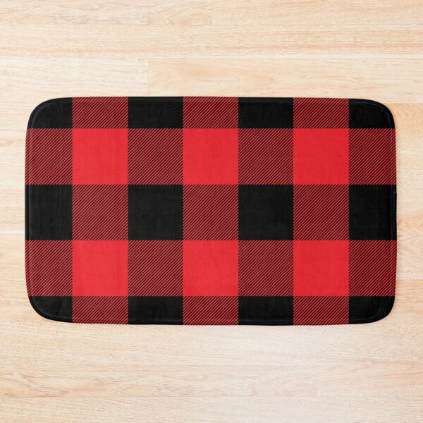 Item preview, Black and Red Buffalo Plaid Large Check Checkered Pattern designed and sold by SqueakyRicardo.