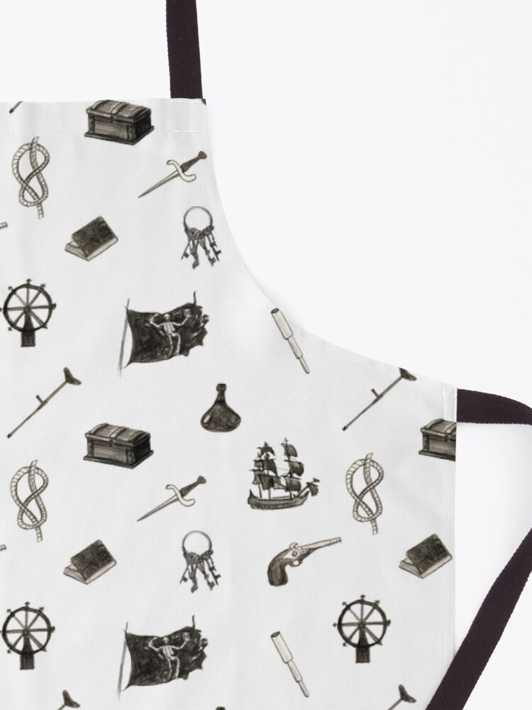 Alternate view of Black Sails Pattern Apron