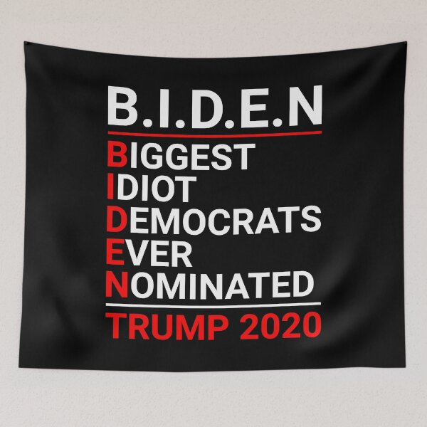 Item preview, Biggest Idiot Democrats Ever Nominated Trump 2020 Funny Anti Joe Biden 2020 designed and sold by naworas.