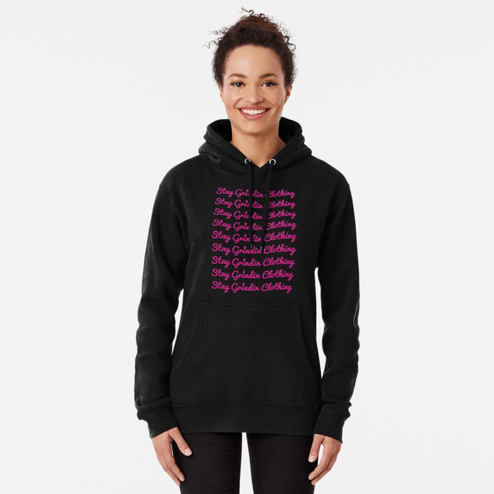 Stay Grindin Clothing - Repeated - Pink Pullover Hoodie