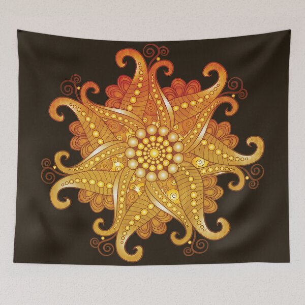 Item preview, Henna Flower Mandala  designed and sold by serenaking.