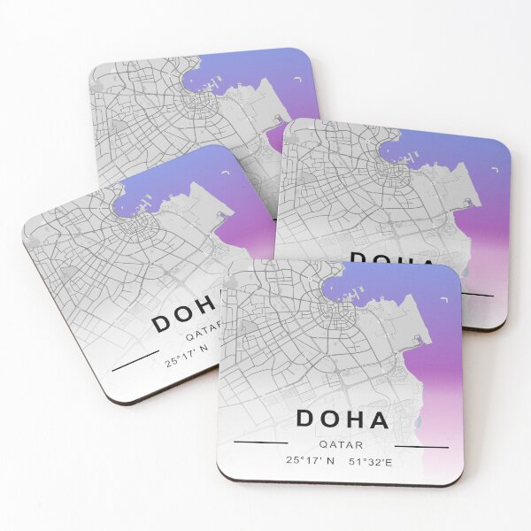 Item preview, DOHA CİTY ROAD MAP POSTER designed and sold by rashadat.