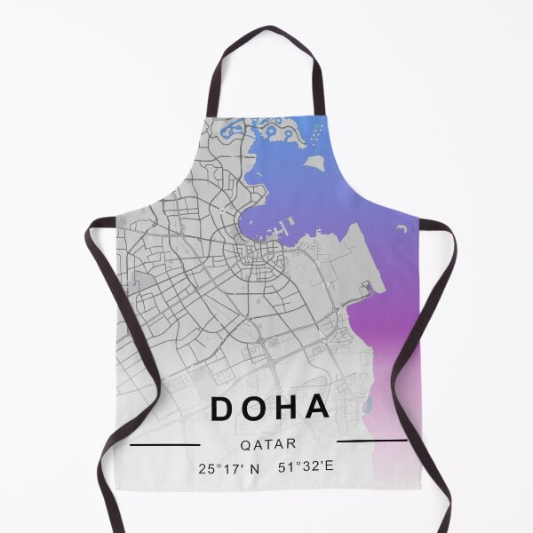 Item preview, DOHA CİTY ROAD MAP POSTER designed and sold by rashadat.