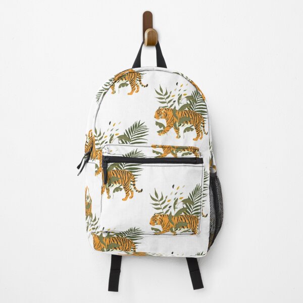 Item preview, Modern Contemporary Abstract Tiger with Plants designed and sold by TriadArtDesign.