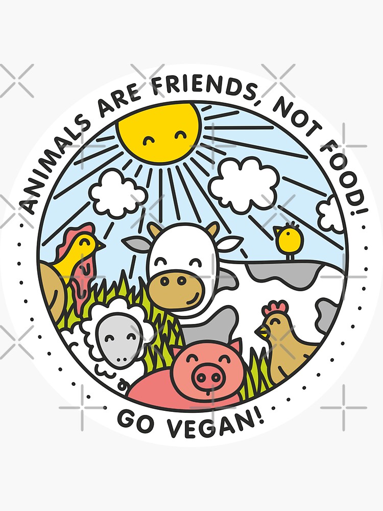 Animals are friends, not food! Go Vegan! by dmitriylo