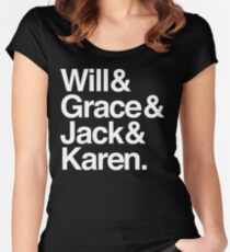 Will & Grace (& Jack & Karen) Women's Fitted Scoop T-Shirt
