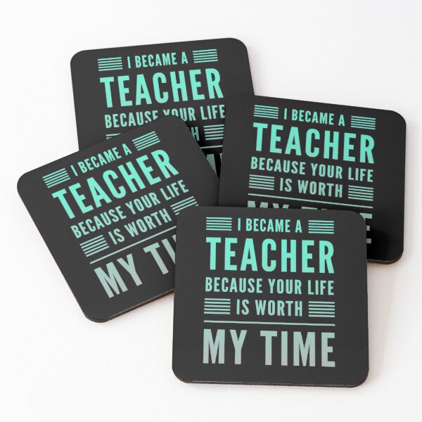 Item preview, I became a teacher because your life is worth my time designed and sold by Mya4You.