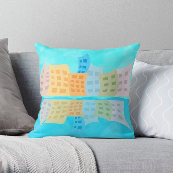 Reflections on the Amalfi Coast Throw Pillow