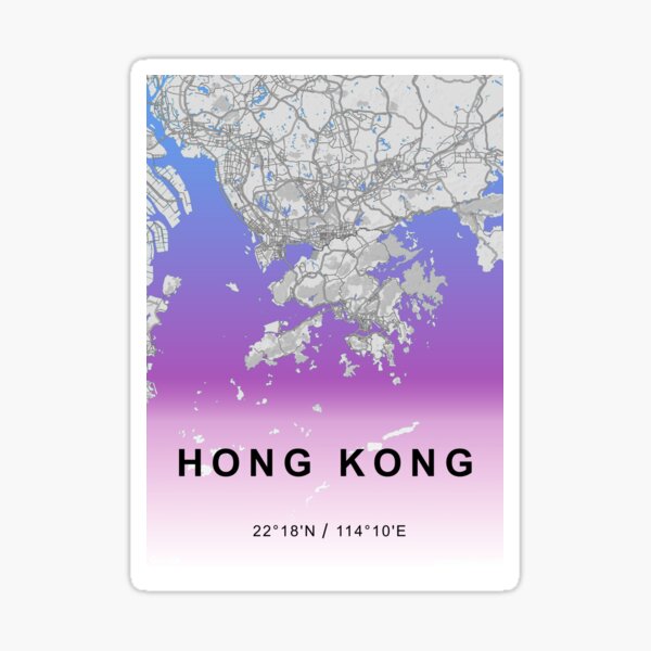 Item preview, HONG KONG CİTY ROAD MAP POSTER designed and sold by rashadat.