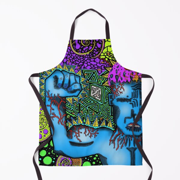 Item preview, PSYCHEDELIC TRIPPY HORROR VACUI MAN MUSCULAR FLEXING STRENGTH VIGOR FORCE - full colour designed and sold by Xotico Design.