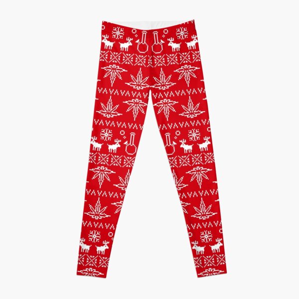 Candy Stripe Christmas Leggings