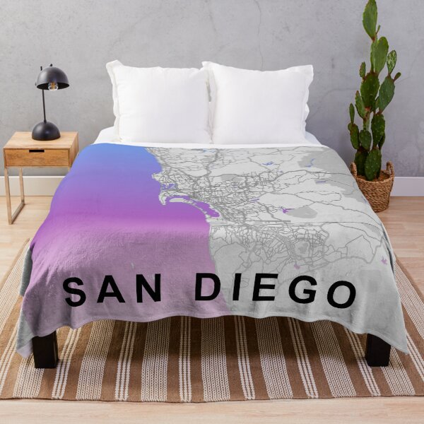 Item preview, Póster de mapa de carreteras de la ciudad de San Diego designed and sold by rashadat.
